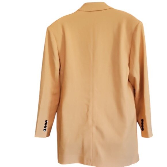 NWT EXRPESS Women's Orange Blazer 2 buttons 2 pockets - Picture 3 of 15